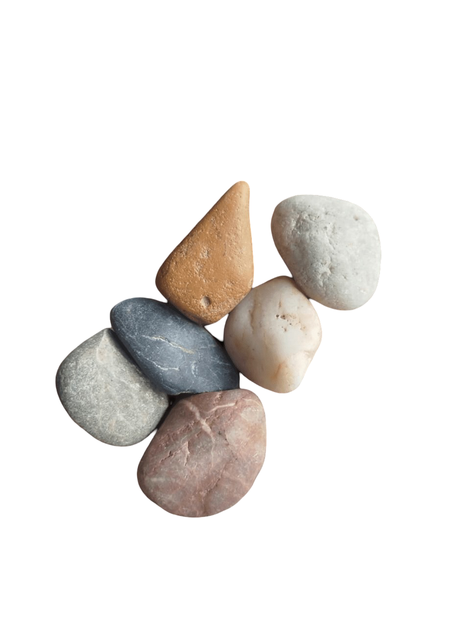 Piedra Multicolor de Río para jardines y acuarios