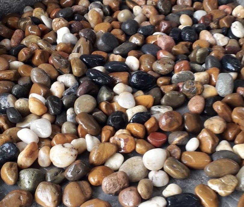 Miniatura de Piedra Multicolor de Río para jardines y acuarios, de 1/2" a 1 1/2"